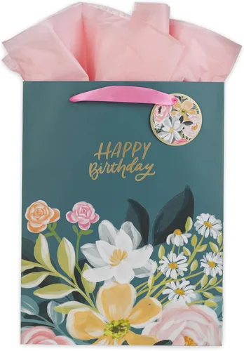 Miniatura 33 de Christian Art Gifts Bolsa de regalo de paisaje con tarjeta y juego de papel de seda, Hope and A Future, versículo bíblico inspirador de Jeremías