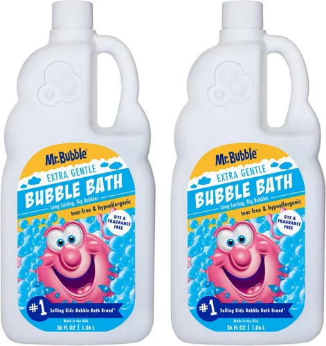 Miniatura 11 de Mr. Bubble Baño de burbujas extra suave, hipoalergénico, sin desgarros, solución de baño de burbujas perfecta para pieles sensibles