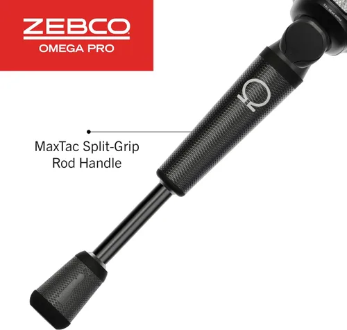 Miniatura 6 de Zebco Omega Pro Spincast - Combo de carrete y caña de pescar, caña de pescar de grafito IM6 de 6 pies, mango de caña de agarre MaxTac, carrete
