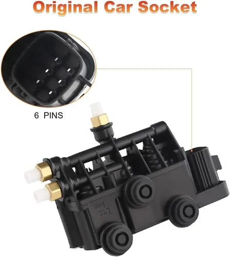 Miniatura 3 de JDMON Suministro de bloque de válvula de suspensión de aire compatible con Range Rover 2006-2013 Land Rover Discovery 3/LR3 2005-2009 4/LR4