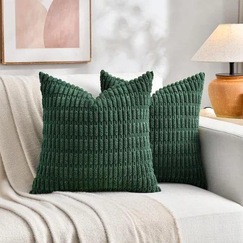 Miniatura 71 de Fancy Homi - Paquete de 2 fundas de almohada decorativas estilo bohemio de 16 x 16 pulgadas para sala de estar, sofá, cama, funda de cojín cuadrada