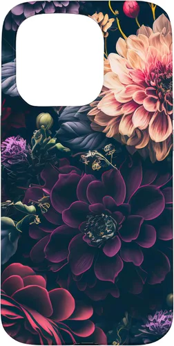 Miniatura 14 de Dahlia Flower Moody Dark Floral Pink and Purple Pattern Case for iPhone 17