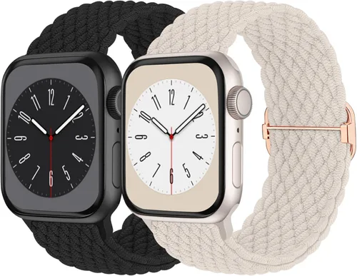 Miniatura 9 de Solo Loop trenzada compatible con Apple Watch Band de 1.496 pulgadas, 1.575 pulgadas, 1.614 pulgadas, 1.654 pulgadas, 1.732 pulgadas, 1.772