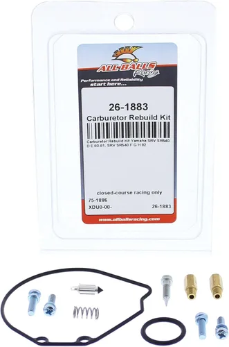 Miniatura 3 de All Balls Kit de reconstrucción de carburador de carreras 26-1883 compatible con/repuesto para Yamaha SRV SR540 D E 1980-1981, SRV SR540 F G H 1982