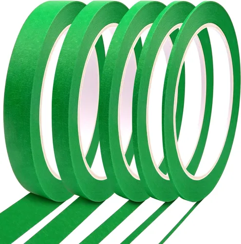 Miniatura 17 de 5 Rollos de Cinta de Rayas Finas - Cinta de Enmascarar 1/16", 1/8", 1/4", 1/2", 3/4" - Cinta de Enmascarar Fina para Pintores Automotriz