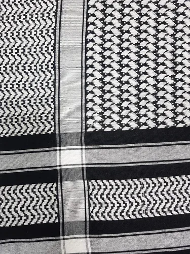 Miniatura 4 de Elu Bufanda Shemagh para hombre - Mujer/100% algodón militar Shemagh Keffiyeh Bufanda Arafat Tactical Desert Rave Bandana para la cabeza