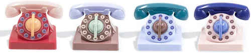Miniatura 7 de Lindo teléfono de dibujos animados en forma de temporizador de cocina mecánico viento hasta 60 minutos manual 360 grados temporizador giratorio