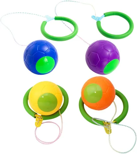Miniatura 4 de BESPORTBLE 4 bolas de salto para niños, anillo de salto de tobillo, juguete de pelota de ejercicio para niños