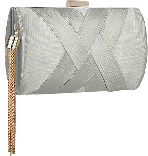 Miniatura 19 de Elegante bolso de noche con borlas para mujer, bolso de mano para novia, boda, graduación, noche, fiesta