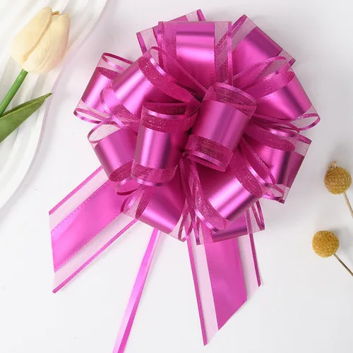 Miniatura 7 de GAKA 10 lazos rojos, lazos grandes de 6 pulgadas para envolver regalos o cestas de flores, Navidad, día de San Valentín, varias decoraciones