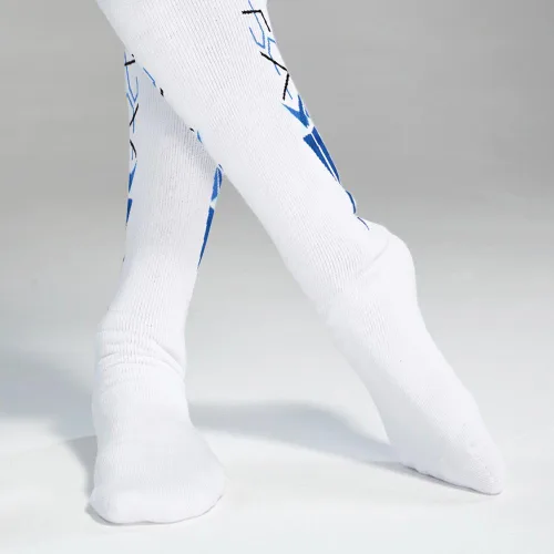 Miniatura 3 de LEONARK Calcetines de esgrima para espada, sable y papel de aluminio, medias protectoras de algodón para esgrima unisex para niños y adultos Clásico