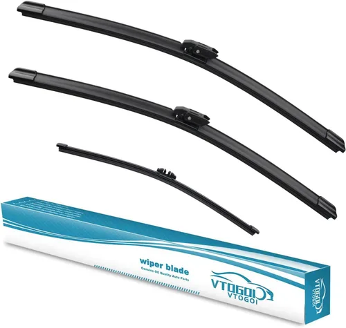 Miniatura 32 de VTOGOI escobillas de limpiaparabrisas con juego de escobillas traseras para BMW X3 2004-2010, repuestos de limpiaparabrisas automotrices, que