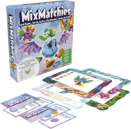 Miniatura 4 de Hasbro Gaming MixMatchies - Juego de cartas, juego para niños, juego familiar para edades de 8 años en adelante, de 2 a 6 jugadores