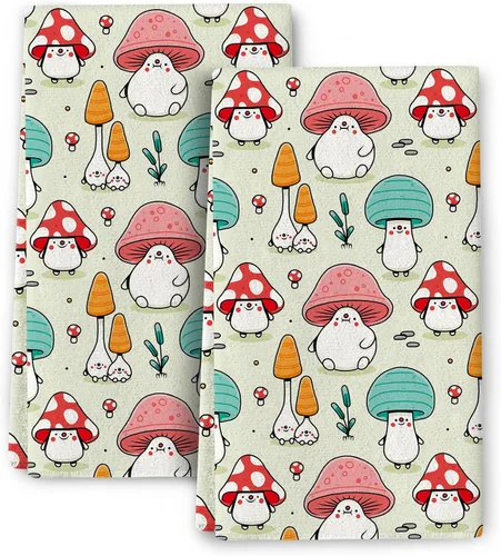 Miniatura 10 de Juego de 2 toallas de cocina con diseño de pájaros, suaves y absorbentes, decorativas, regalos de pájaros para amantes de los pájaros, paños de té