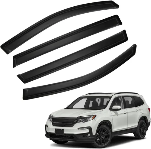 Miniatura 84 de Protectores de lluvia compatibles con modelos Trailblazer/GMC Envoy 2002-2009 para 5 pasajeros, visera de ventana lateral, deflector de viento
