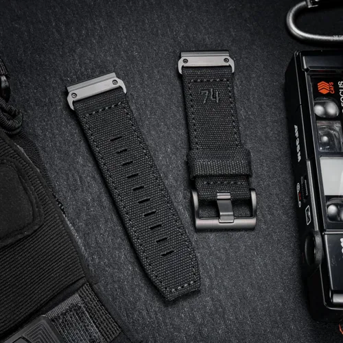 Miniatura 2 de Compatible con Garmin, correa deportiva de lona para reloj fēnix/precursor/enfoque/marq/quatix/instinct/D2/Tactix, correa de repuesto resistente