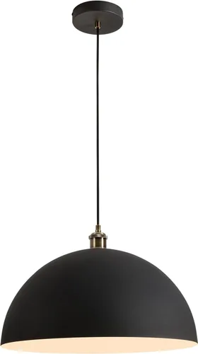 Miniatura 14 de Lámpara Colgante Vintage Negra de 17.72'' Lámpara Colgante Retro Estilo Granja de Cúpula Grande Candelabro Industrial Moderno con Cable de 78.74
