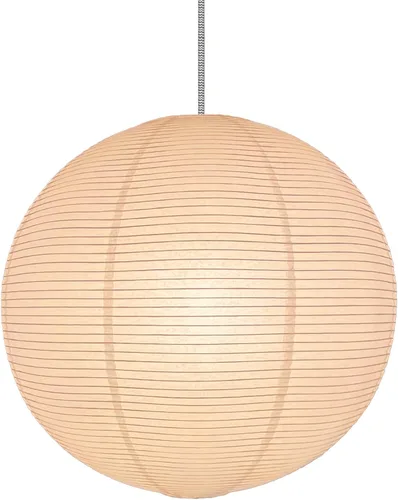 pantalla de lámpara redonda de papel blanco 50cm (19 Pulgadas) Farol Chino Colgante de Lámpara, Gran Pantalla de Lámpara Plegable