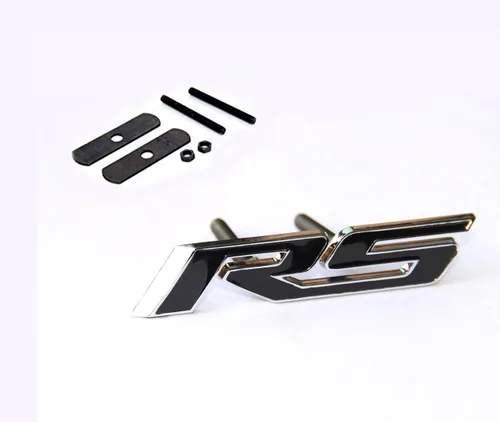 Miniatura 5 de Yoaoo 1 unidad, emblema RS OEM negro mate, insignia de rejilla 3D, logotipo de metal compatible con Zl1 1LE, accesorios negro mate
