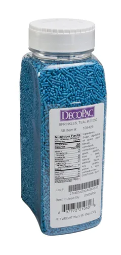 Miniatura 14 de DecoPac Black Sprinkles Paquete Extra Grande de 26oz Mezcla de Chispitas para Pastel, Chispitas Elegantes Para Decoración de Pasteles, Negro