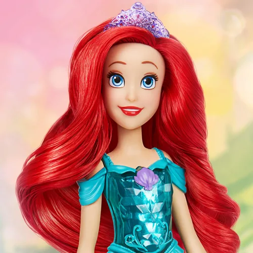 Miniatura 8 de Muñeca Disney Princess Royal Shimmer de Ariel, muñeca de moda con falda y accesorios, juguete para niños de 3 años en adelante