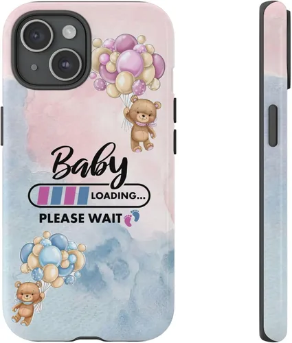 Miniatura 46 de Cute Baby Loading Phone Case for iPhone Models and Variants - Sweet Maternity Phone Cover for Pregnancy Reveal or Baby Shower Matte
