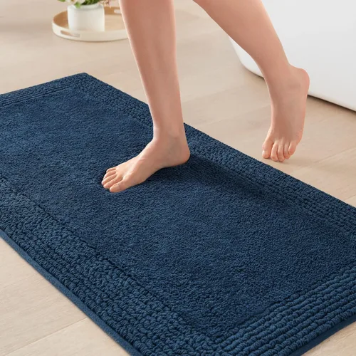 Miniatura 38 de Madison Park Splendor - Alfombra de baño reversible 100% algodón con mechones, 3000 GSM, calidad hotelera, lujosa, felpa, pelo medio, tapete de baño