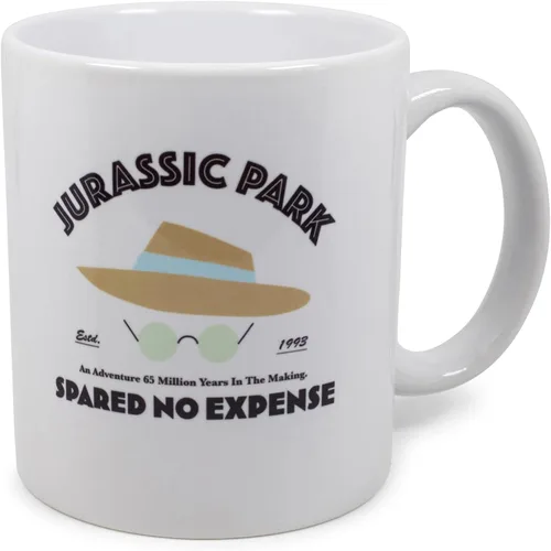 Surreal Entertainment Jurassic Park - Taza de café de cerámica sin gastos | Colección oficial de la película Steven Spielberg | Taza de gran tamaño
