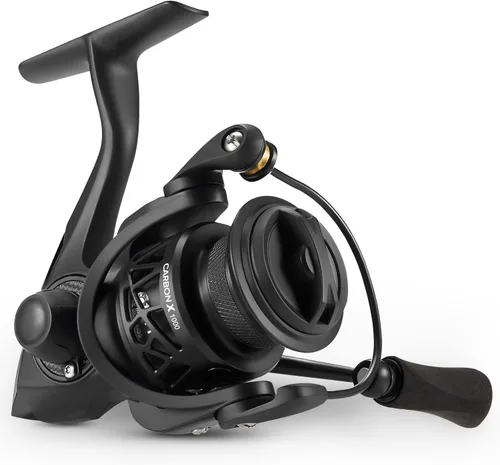 Miniatura 12 de Carretes giratorios Piscifun Carbon X, de ligero a 5.1oz, con marco y rotor de carbono, arrastre máximo de 14.9 kg, rodamientos blindados de 10+1