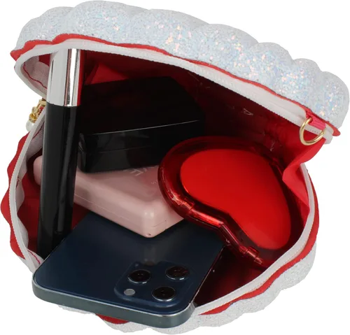 Miniatura 4 de Bolso de noche de concha de mar para mujer, bolso de hombro con correa de cadena de sirena, bolso de mano Seashell, Mermaid, Chain Strap