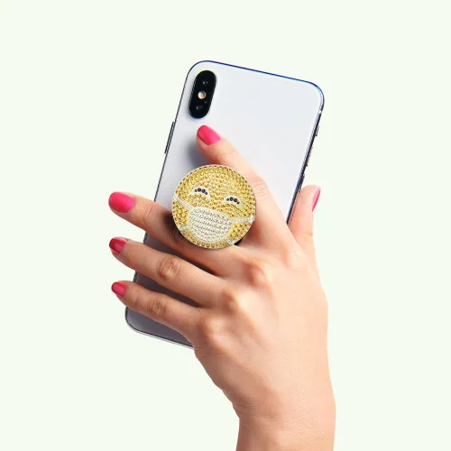 Miniatura 6 de PopSockets - Empuñadura para teléfono con soporte expandible, PopSockets para teléfono - Máscara facial de descanso