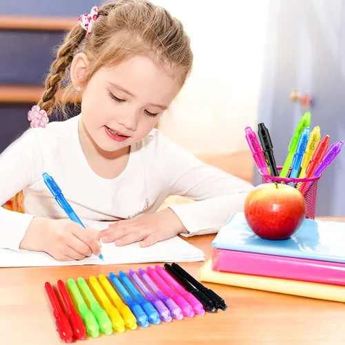 Miniatura 6 de GIFTINBOX Bolígrafo de tinta invisible, 28 unidades de bolígrafo espía con luz UV para niños, recuerdos de fiesta de cumpleaños para niños de 4 a 8