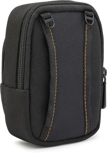 Miniatura 4 de Amazon Basics - Funda grande para cámara de apuntar y disparar, dimensión interior 5.2 x 3.2 x 1 pulgadas, negra, sólida