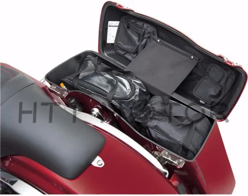Miniatura 7 de LA01 - Juego organizador de tapas de alforja compatible con Harley Davidson Touring modelos 93-13