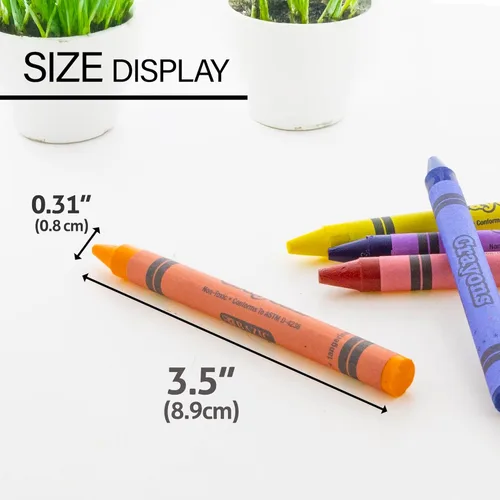 Miniatura 2 de BAZIC PRODUCTS Crayons - Juego de crayones para colorear de colores surtidos, 48 unidades, crayones de dibujo no tóxicos para arte escolar, regalo