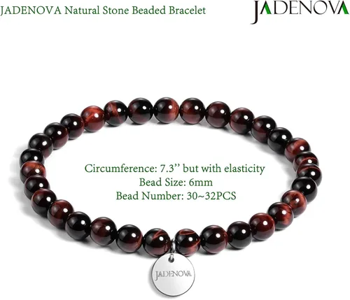 Miniatura 4 de JADENOVA - Brazalete de piedras de yoga para parejas