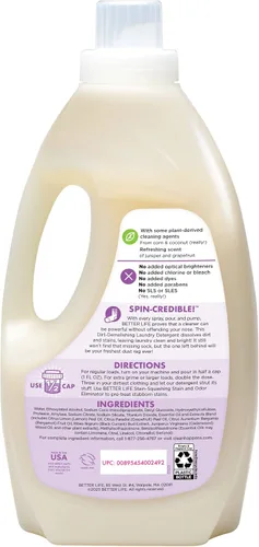 Miniatura 3 de Better Life Detergente concentrado natural para lavanderíaJuniper Grapefruit, 64 cargas