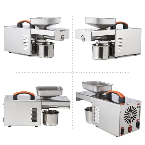 Miniatura 3 de Máquina de prensa de aceite de 900 W, extractor automático de prensa de aceite eléctrico frío y caliente, acero inoxidable 304, ideal para prensar