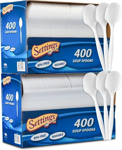 Miniatura 12 de Settings - Cubertería desechable (400 piezas)