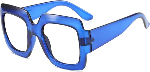 Lentes de lectura para mujer, marco elegante, diseño cuadrado de gran tamaño, lentes de lectura para mujer