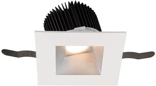 Miniatura 4 de WAC Lighting R3ASWT-A835-BKWT Aether Square Wall Wash Trim con luz LED Motor Flood 50 Beam 3500K, negro blanco