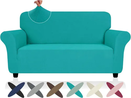 Miniatura 34 de ZNSAYOTX Funda súper elástica para silla (30"-47"), nuevas fundas de silla a rayas para sala de estar, aptas para perros y mascotas, protector