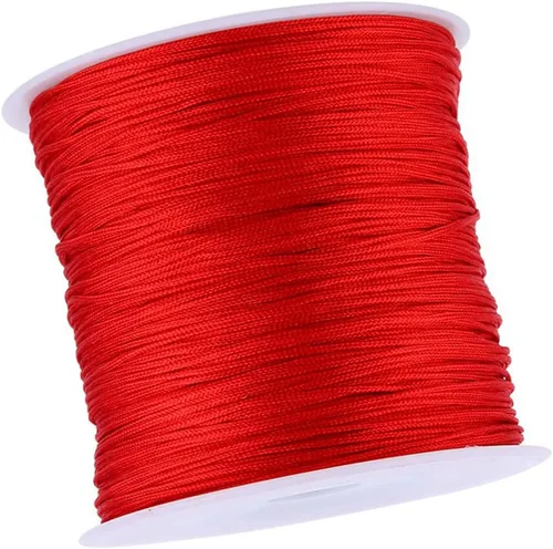 Miniatura 6 de Yosoo Health Gear Cordón de nylon rojo para hacer joyas, hilo para pulsera, hilo rojo original