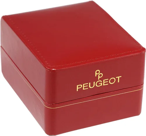 Miniatura 3 de Peugeot - Reloj de pulsera con esfera grande para mujer con bisel de cristal Swarovski y correa de piel gruesa