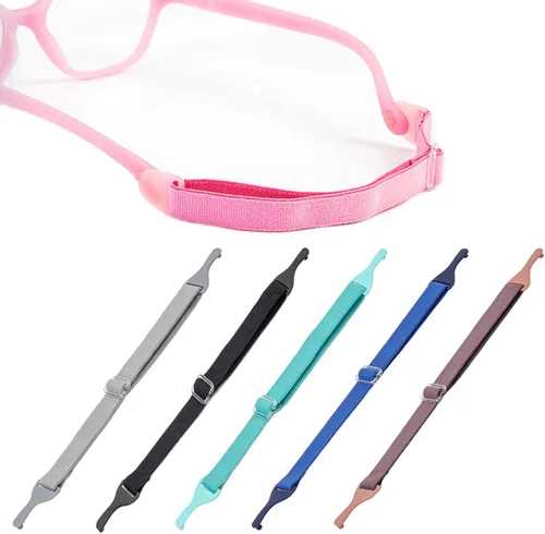 Miniatura 9 de Correa ajustable para gafas de sol para niños, 5 piezas, retenedor de gafas sin cola, banda duradera para gafas de sol