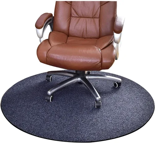Miniatura 11 de Tapete para silla de oficina, alfombra redonda multiusos antideslizante, resistente al desgaste para suelo de azulejos, silla rodante y escritorio