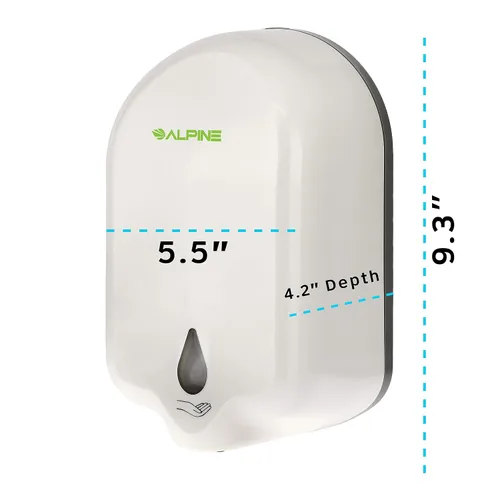 Miniatura 5 de Alpine Dispensador automático de jabón, dispensador sin contacto montado en la pared - 37.2 fl oz