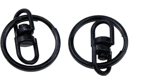 Miniatura 4 de 50 piezas de llaveros giratorios de metal, clips universales de mini corchete, llaveros a presión para bolsa, bolso, hardware, manualidades