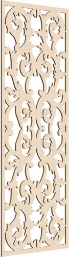 Miniatura 35 de Meadville Paneles decorativos de pared de madera con calado, 9 3/8 pulgadas de ancho x 24 3/8 pulgadas de alto x 1/4 de alto, aliso