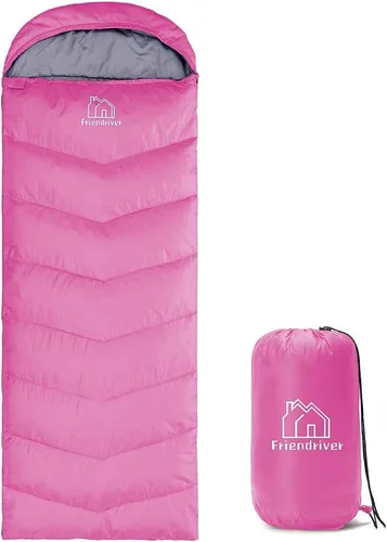 Miniatura 14 de Versión mejorada de tamaño XL del saco de dormir para acampar 4 estaciones, cálido y fresco, peso más ligero, adultos y niños pueden utilizar bolsa
